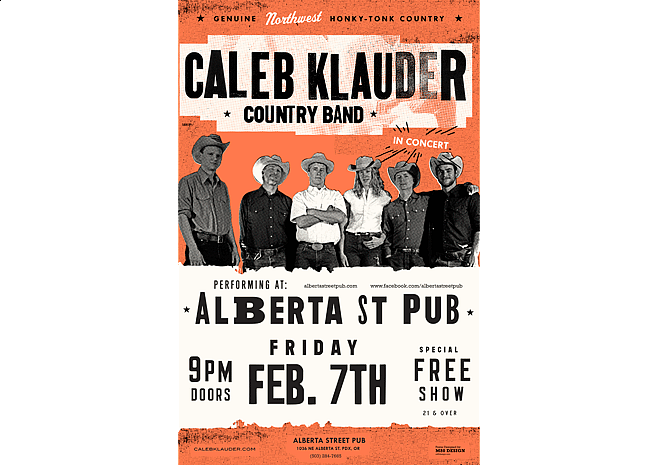 Caleb Klauder | Music Poster Design by M80 Design, Portland OR - Large