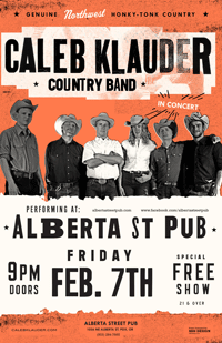 Caleb Klauder | Music Poster Design by M80 Design, Portland OR