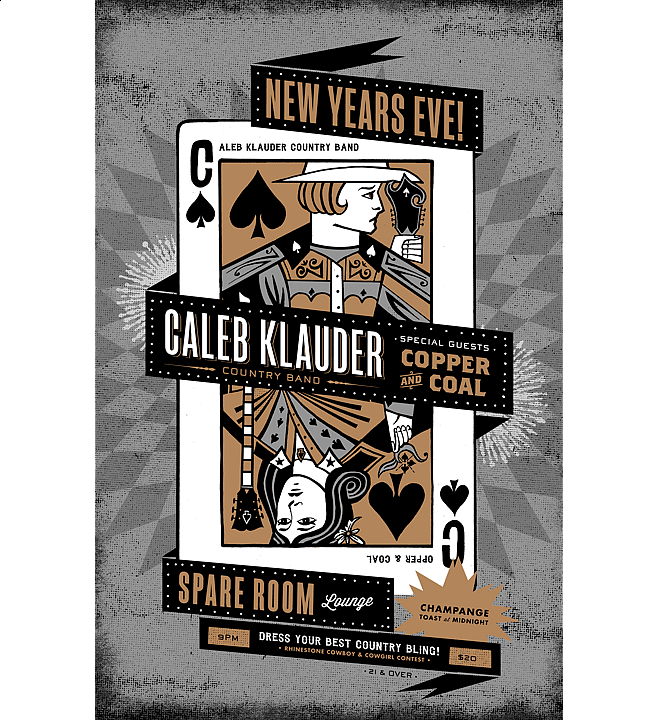 New Years 2014 | Music Poster Design by M80 Design, Portland OR - Large