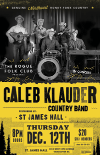 Caleb Klauder Tour Poster | Music Poster Design by M80 Design