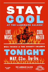 Never Lucky Records Stay Cool Poster